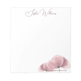 Bloco De Notas Mínimo de marca cor-de-rosa