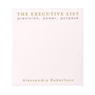 Bloco De Notas Mínimo de Pastel Cor-de-rosa com lista divertida d