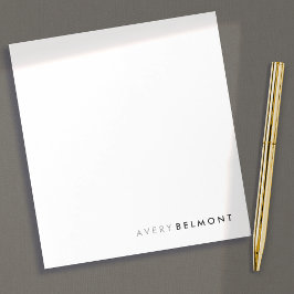 Bloco De Notas Mínimo Negro Simples e Moderno Profissional