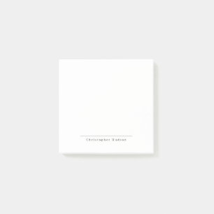 Bloco De Notas Mínimo Simples Branco Preto