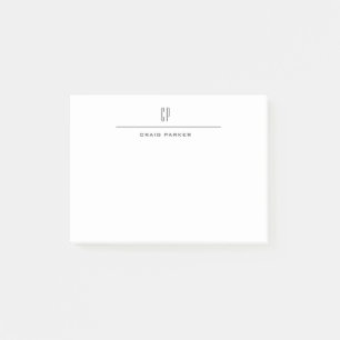 Bloco De Notas Mínimo Simples Simples de Monograma Profissional
