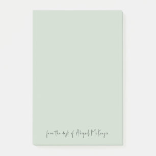 Bloco De Notas Mint 4x6 da mesa de script