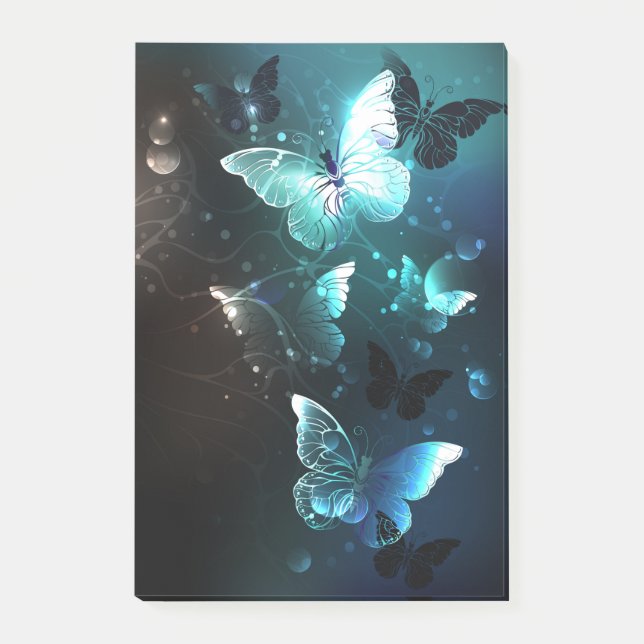 Bloco De Notas Mint Night Butterflies (Frente)