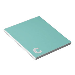 Bloco De Notas Mint Silver - Letra C