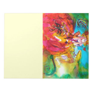 Bloco De Notas MIRANDOLINA/Máscaras de Carnaval Veneza