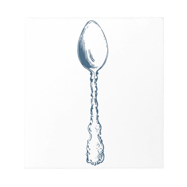 Bloco De Notas Miscellaneous - Blue Vintage: Spoon (Frente)