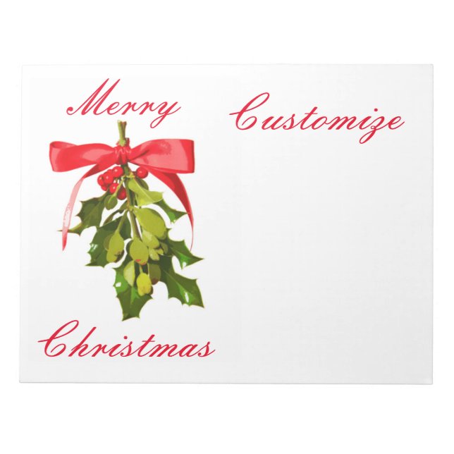 Bloco De Notas Mistura Feliz de Natal (Frente)