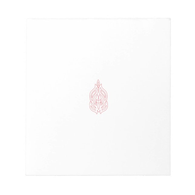 Bloco De Notas Misty Rosa, Flush Mahogany, Decorative Design (Frente)