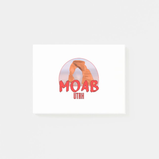 Bloco De Notas Moab Utah Delicate Arch (Frente)