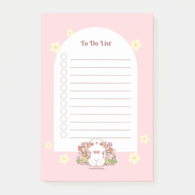 Bloco De Notas Mochi e Flores Flores Sanguíneas (Frente)