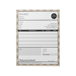 Bloco De Notas Modelo de Fatura para Pequenas Empresas de Borda P
