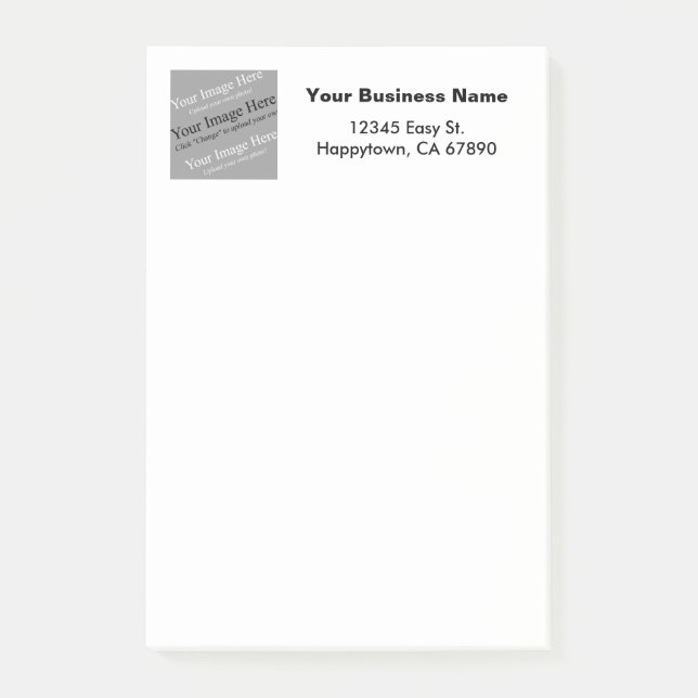 Bloco De Notas Modelo de negócios personalizado Stickie imagem qu (Frente)