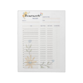 Bloco De Notas Modelo de Planejador de Tarefas Escolares Definiti