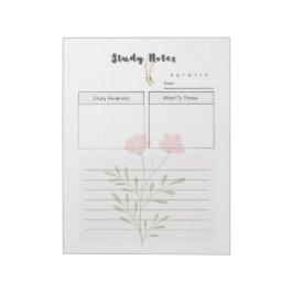 Bloco De Notas Modelo de Planejador Diário de Estudos Definitivo