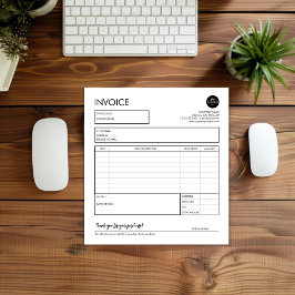 Bloco De Notas Modelo de Recebimento de NFF Personalizada Minimal