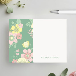 Bloco De Notas Modern Boho Floral Colorida