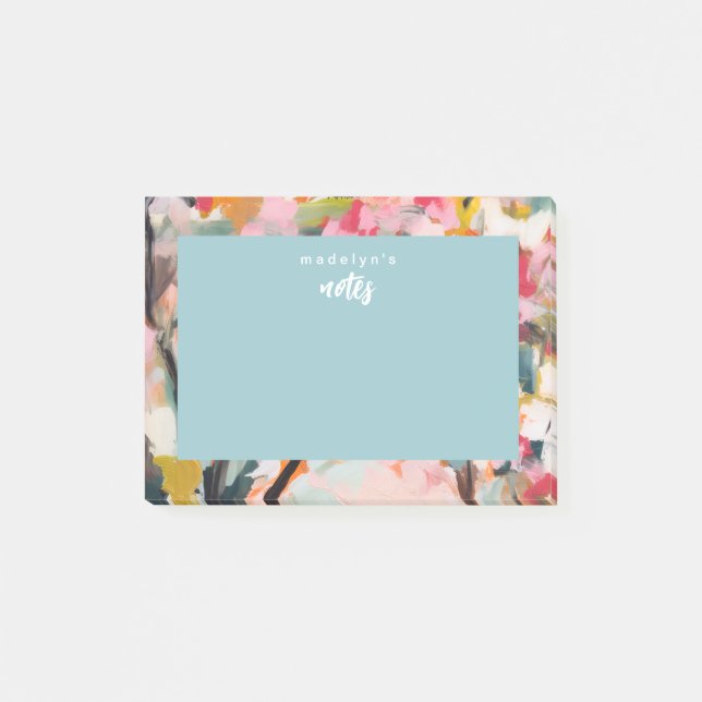 Bloco De Notas Modern Botanical Abstract Art (Frente)