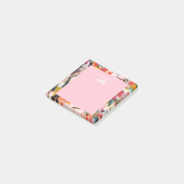 Bloco De Notas Modern Botanical Abstract Art Pink