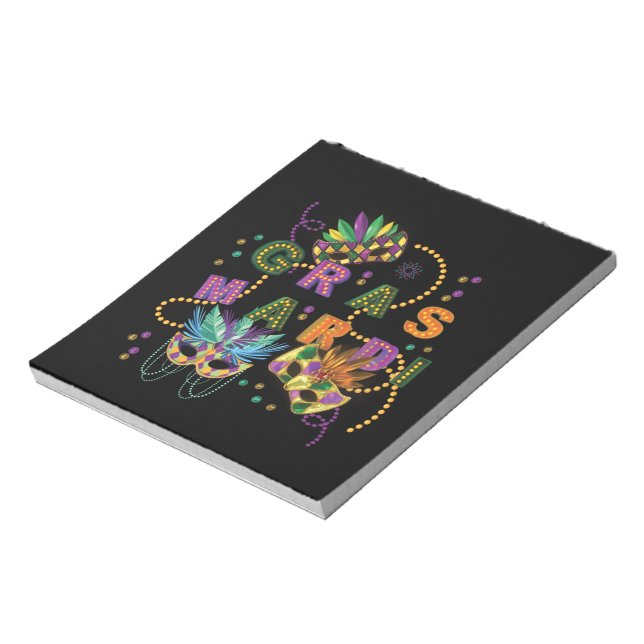 Bloco De Notas Modern Mardi Gras (Invertido)