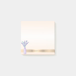 Bloco De Notas Modern Mason Jar Lavander - Personalizado