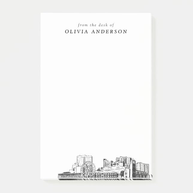 Bloco De Notas Modern Myrtle Beach Professional Gift Personalizad (Frente)