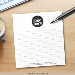 Bloco De Notas Modern Simple Business Logo Notepad