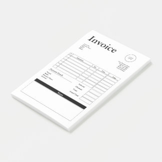 Bloco De Notas Modern Small Business Invoice Sales Receipt