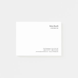 Bloco De Notas Moderno Branco Simples Minimalista