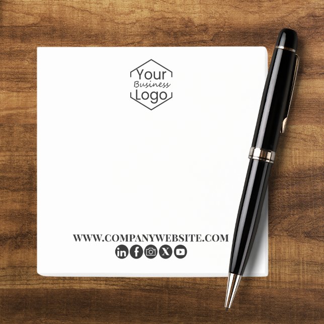 Bloco De Notas Moderno do Profissional de Mídia Social do Site da (Criador carregado)