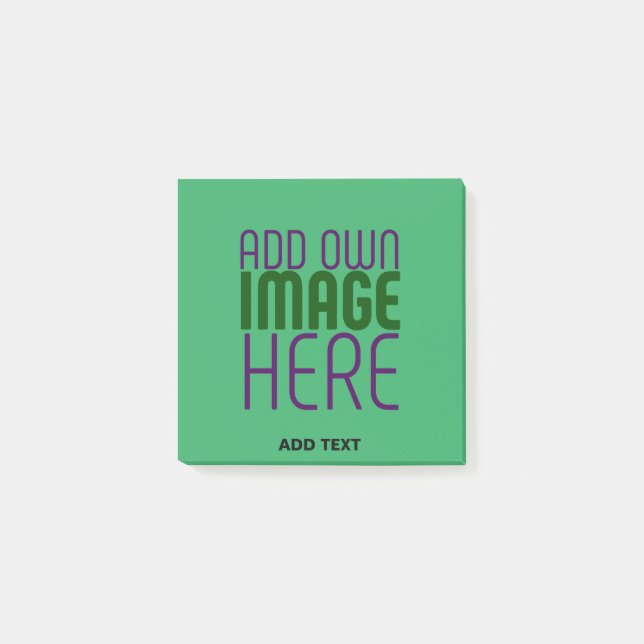 BLOCO DE NOTAS MODERNO EDITABLE EMERALD GREEN IMAGE TEXTO MODELO (Frente)