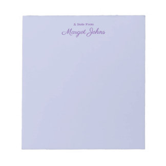 Bloco De Notas Moderno Elegante Simples Elegante Roxo
