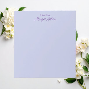 Bloco De Notas Moderno Elegante Simples Elegante Roxo