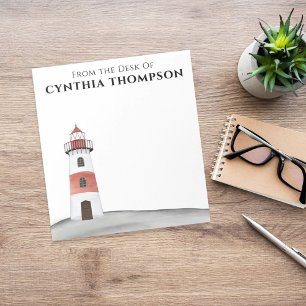 Bloco De Notas Moderno Farol Simples Elegante Aquarela Fofo
