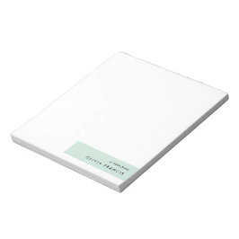 Bloco De Notas Moderno Minimalista Mint Green Pastel