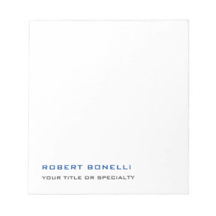 Bloco De Notas Moderno Minimalista Premium Pérola Único
