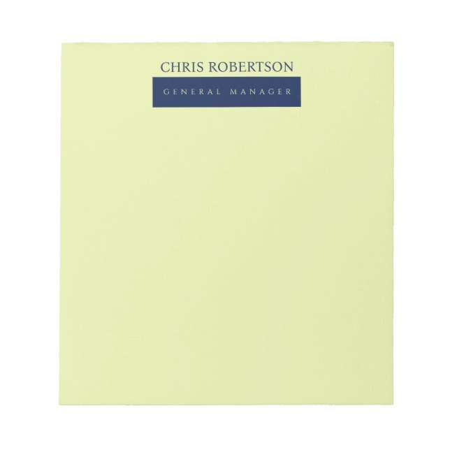 Bloco De Notas Moderno Minimalista Simples (Frente)