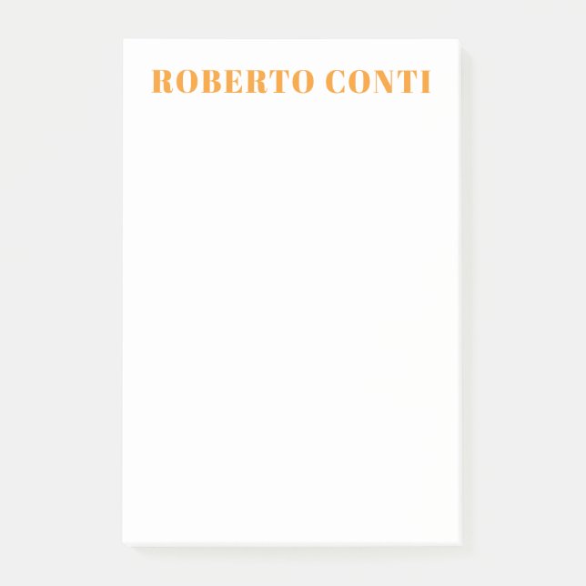 Bloco De Notas Moderno Minimalista Simples Único (Frente)