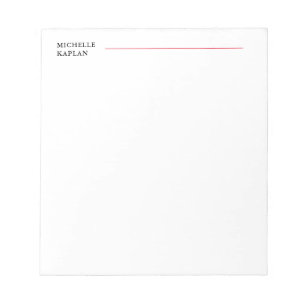 Bloco De Notas Moderno Profissional Exclusivo Preto e Branco