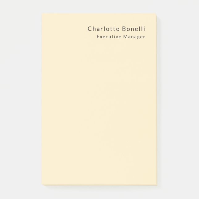 Bloco De Notas Moderno profissional minimalista (Frente)