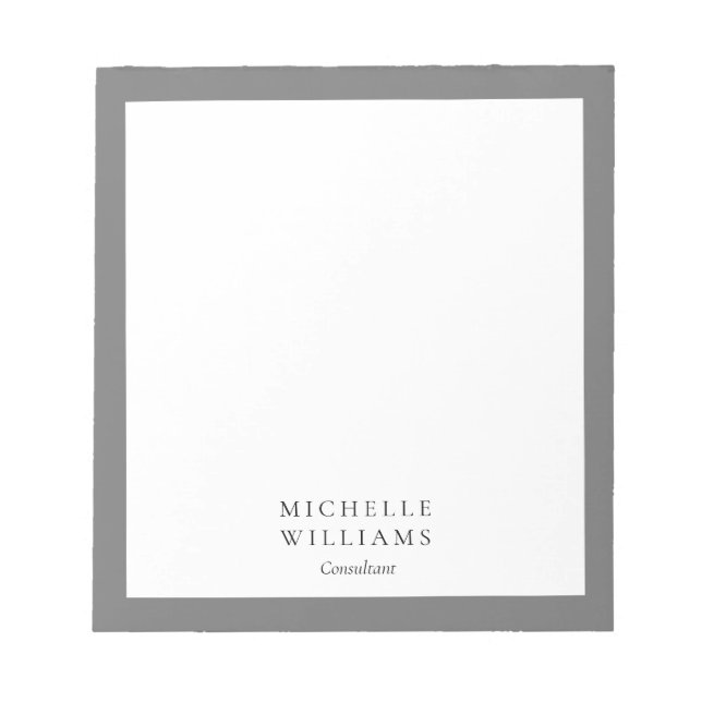 Bloco De Notas Moderno Simples (Frente)