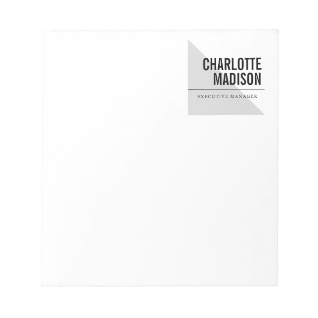 Bloco De Notas Moderno Simples Moderno Minimalista Simples (Frente)