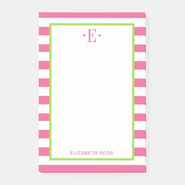 Bloco De Notas Moderno Striped (Frente)