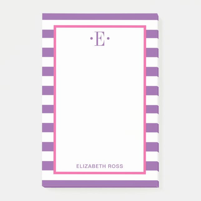 Bloco De Notas Moderno Striped (Frente)