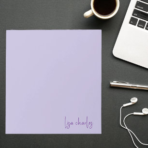 Bloco De Notas Moderno Tendência Moderno Pastel Roxo Fofo