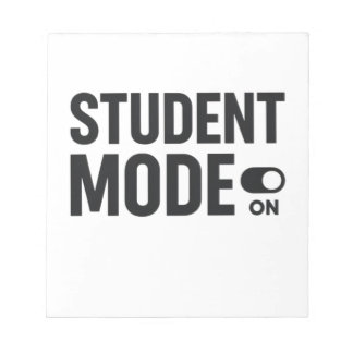 Bloco De Notas Modo Estudante Ativado – Motivação Divertida de Es