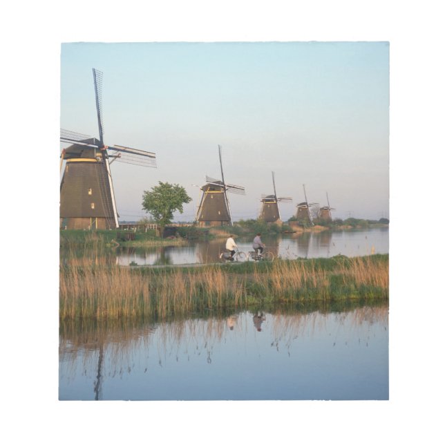 Bloco De Notas Moinhos de vento, Kinderdijk, Holanda (Frente)
