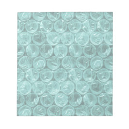 Bloco De Notas Moldura de bolhas de turquesa