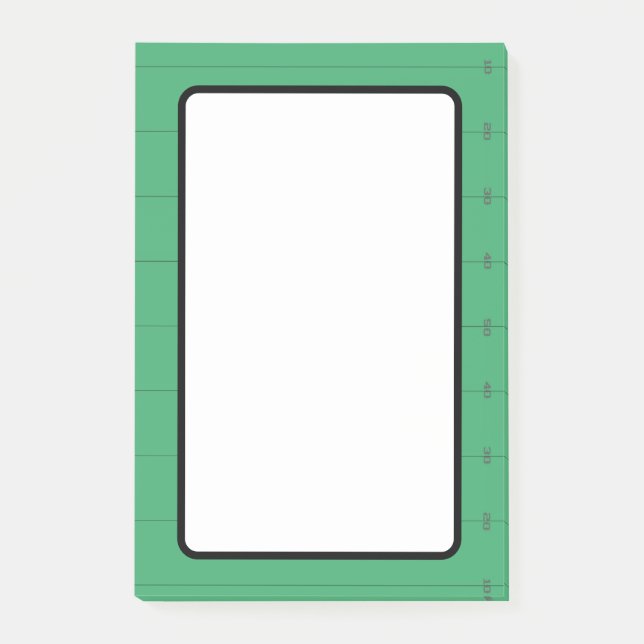 Bloco De Notas Moldura de Campo de Futebol  (Frente)