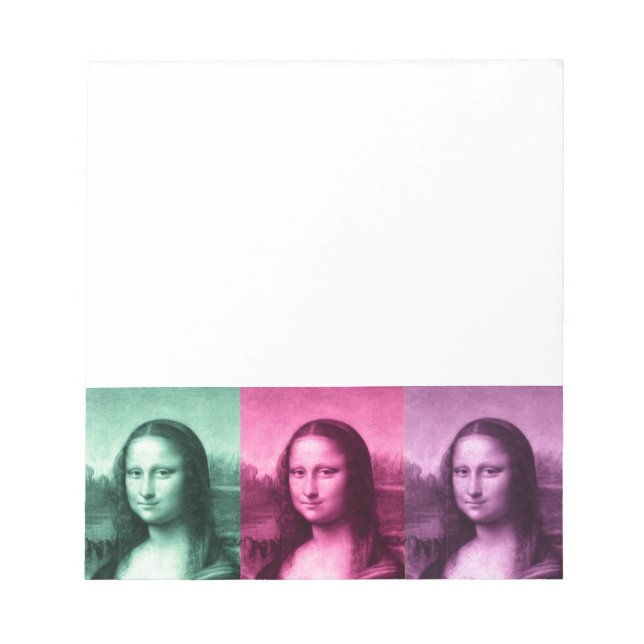 Bloco De Notas Mona Lisa Green Pink Purple (Frente)