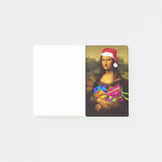 Bloco De Notas Mona Lisa Vem Como Papai Noel (Frente)